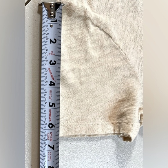 ATM Anthony Thomas Melillo Slub Jersey V-Neck, Coral Stone/ Powder, Size XS/S - Picture 7 of 13